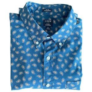 J.Crew Paisley Button Down Shirt Men’s XL Slim Untucked Long Sleeve EUC